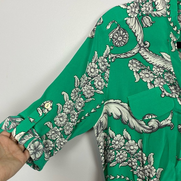 Yoanna Baraschi button front dress with roll tab sleeves - Picture 7 of 16